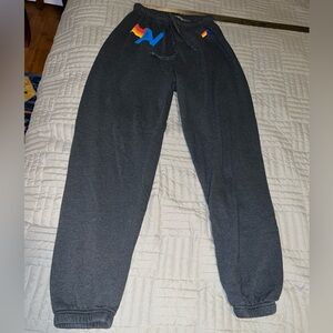 Aviator Nation Navy Joggers with Rainbow Detail XS